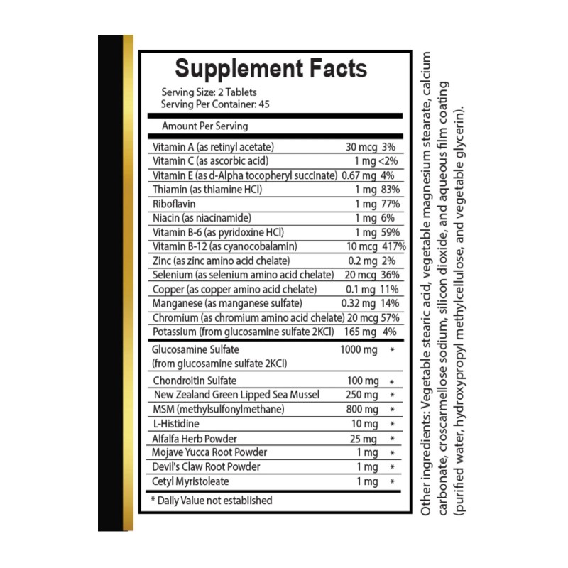 Matrix JOINT MATRIX PRO COMPLEX flexibility supplements, Glucosamine Chondroitin pills