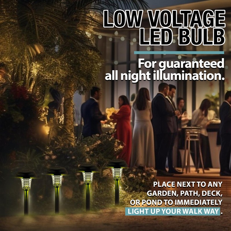 Brookstone Solar-Powered Bug Zapper and Pathway Light 2 Pack -