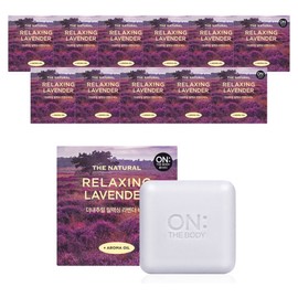 On the Body The Natural Relaxing Soap Lavender, 90g, 12 pieces / 온더바디 더 내추럴 릴랙싱 비누 라벤더, 90g, 12개입