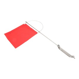 Wind Indicator Flag, Wind Indicator Flag, Monotypes Marine Mast Flag, Wind Indicator, Stainless Steel, Red Boat Flag for Sailboat Yacht (140 x 120 mm/5.51 x 4.72 inch)
