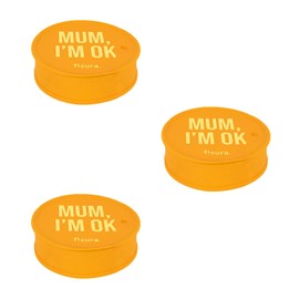 Fisura – Anti-Drug drink cover "Mum, I'm ok" 3-Pack. Original drink protector. Reusable drink cover. Spill-proof silicone glass protection. Contains: 3 Units