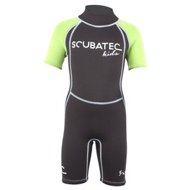 'Scubatec 3 mm Neoprene Shorty for Kids Wave green Size:128-134 (S)
