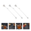 Lurrose Set of 3 Stainless Steel Long Handle Honey Stirrer