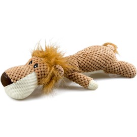 WildWave Dog Plush Toys Dog Chew Toys Pet Squeaky Toys with Squeaker, Interactive Chewing and Durable Cute Soft Toys for Puppy Small Medium Dogs Teeth Cleaning Training(Lion)