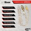 Liberty Line Bison 25 Foot Vertical White Polydac Rope Lifeline