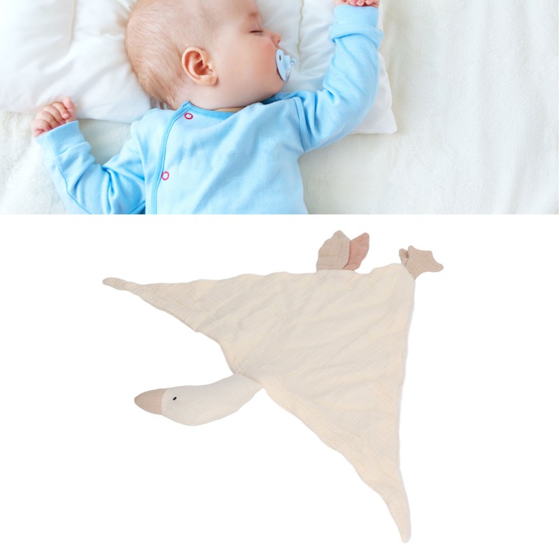 Baby Goose Shaped Security Blanket Soft Cotton Breathable Cute Security