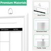 DumanAsen Calendar Whiteboard, 12" x 16" Wood Frame Magnetic Monthly