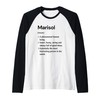 Marisol Name Definition Funny Dictionary Raglan Baseball Tee