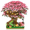 B&LHCX Cherry Bonsai Tree Building Sets for Girls mini Building