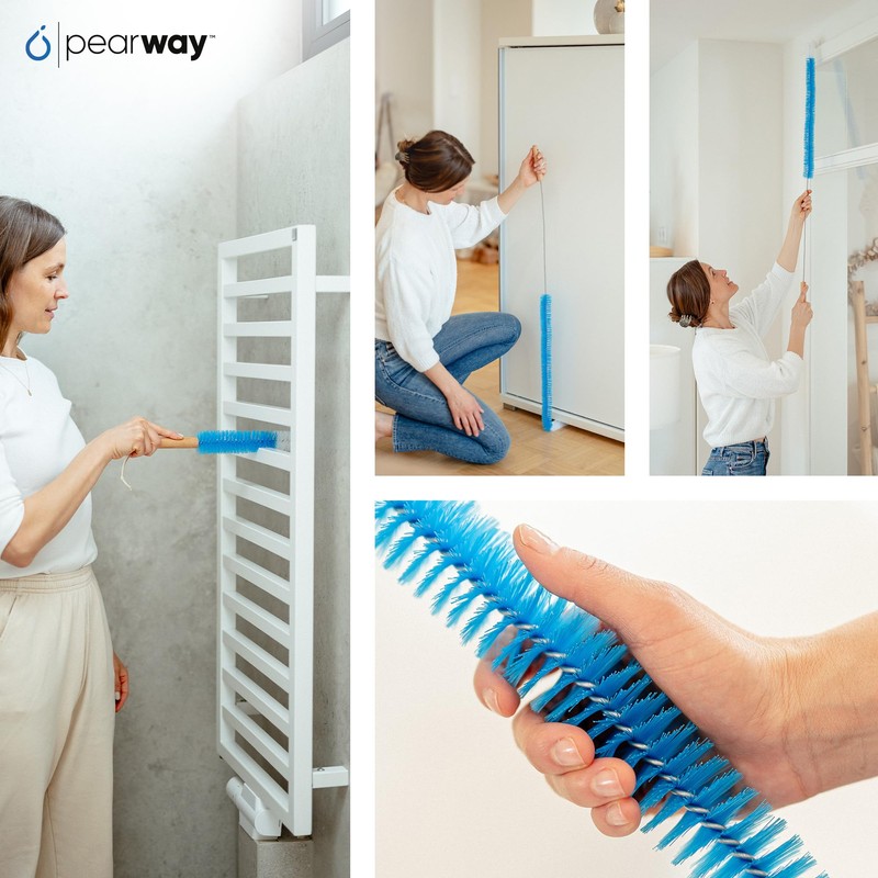 PEARWAY Radiator Brush Set of 2 + Vent Key -