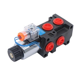 waltyotur 6 Port 12V DC 13GPM Hydraulic Adjustable Variable Flow Control Valve