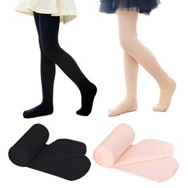 HTTDSLF Tights, 4 Pieces Tights Girls, Ballet Tights, Ballet Tights Girls, Tights Children, Ballet Tights Girls, Elastic Breathable, Girls 9-12 Years, multicoloured