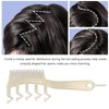 10pcs Z Shaped Wide Tooth Comb Stylish Portable Double Sided