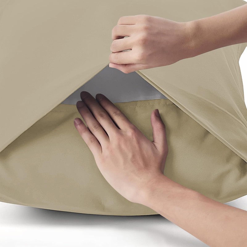 Double Bed Pillowcases, Cotton, 50 x 70 cm, 2 Pieces,