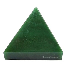 Green Aventurine Pyramid Crystal Healing Stones - 2" Great Pyramid Figurine of Natural Stone Pyramid for Meditation, Reiki, Chakra Balancing and Crystal Pyramids Grid