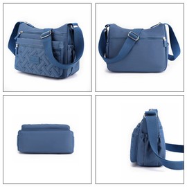 NOTAG Women's Shoulder Bag, Cross-body Design, Large Capacity, Bag, Men's, Waterproof, Many Pockets, Multi-functional, Nylon, Lightweight, Small Organizer, Casual, Popular, Commute, Work, Travel,