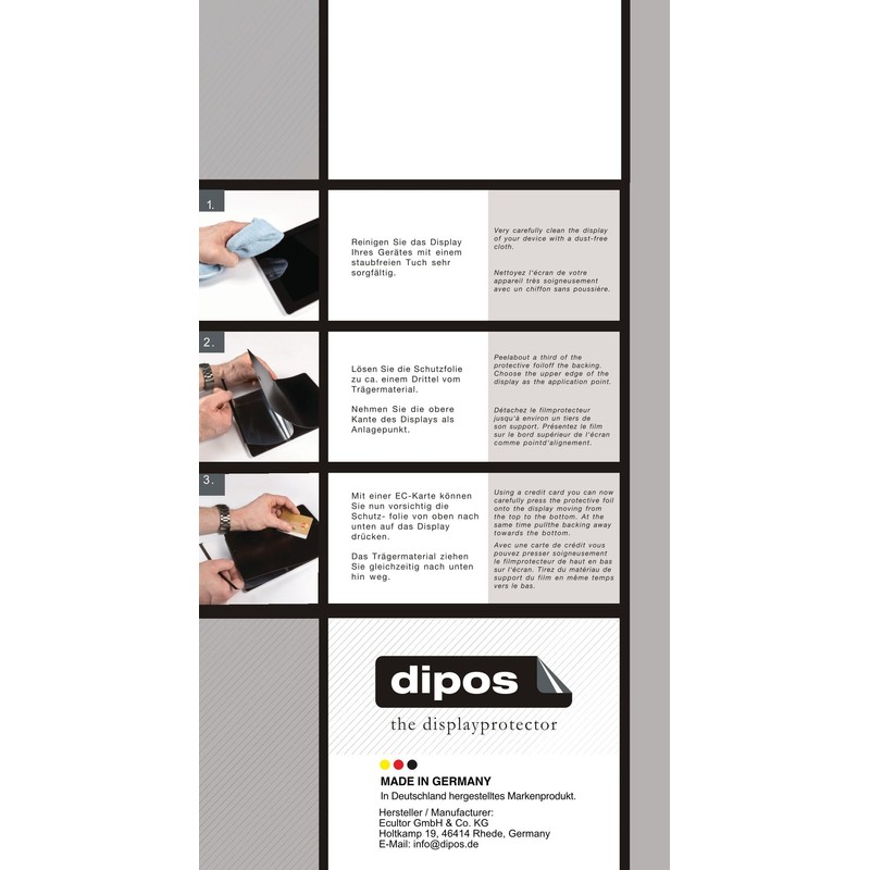 dipos I Blickschutzfolie kompatibel mit O2 XDA orbit Display-Schutzfolie matt