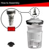 SOEOSSUM Ultra Durable Spray Gun Adapter #S40, Silver,26135 PPS 2.0