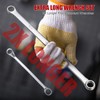 RIMKOLO 6-Piece Extra Long Double Box End Wrench Set Chrome