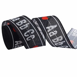 TMXAOK 4 Rolls Back to School Ribbons School Theme Grosgrain Ribbons Kindergarten First Day of School Gift Wrapping Decoration, Love School ABC 123 Words School Day Ribbons (E, 2.5inch)