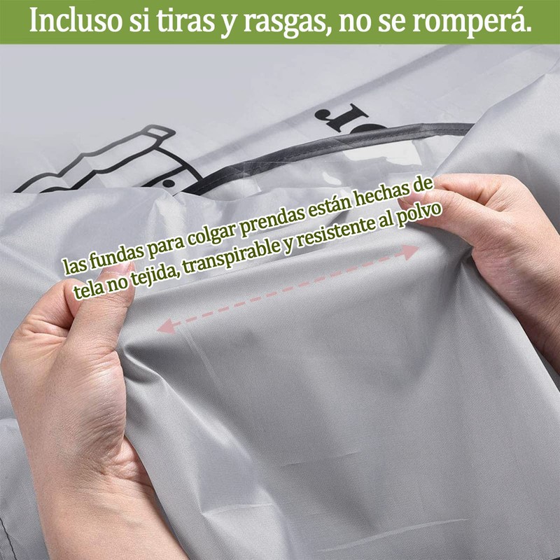 Protector de Ropa Colgante, Transpirable Reutilizable de Ropa Colgante para