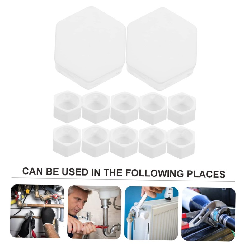 Kisangel Coupling Adapter 20pcs Plastic Plug for Hexagonal Holes Sprinkler
