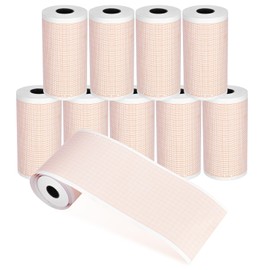EKG Paper - 10 Rolls Papel De Electrocardiograma,Paper EKG,ECG Paper Roll,Papel para Hacer Electrocardiograma 80mmx20m