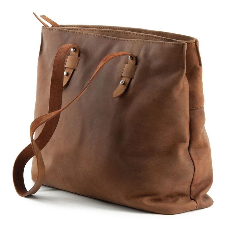 HAROLD'S Antique Leather Shoulder Bag 37 cm, natural