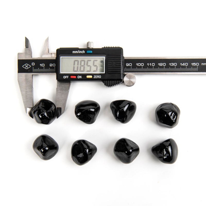 Chilli Cosmos Fire Glass Diamond 1 Inch Fire Pit Glass