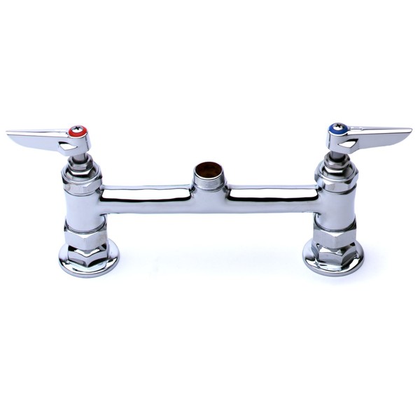 T&S Brass B-0220-LN Deck Mount Double Pantry Swivel Base Faucet