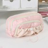 Large Pencil Case, Pen Bag Big Pencil Case, Drawstring Double-Zipper