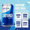 Zevia Zero Sugar Soda, Caffeine Free Cola, 12 oz Cans