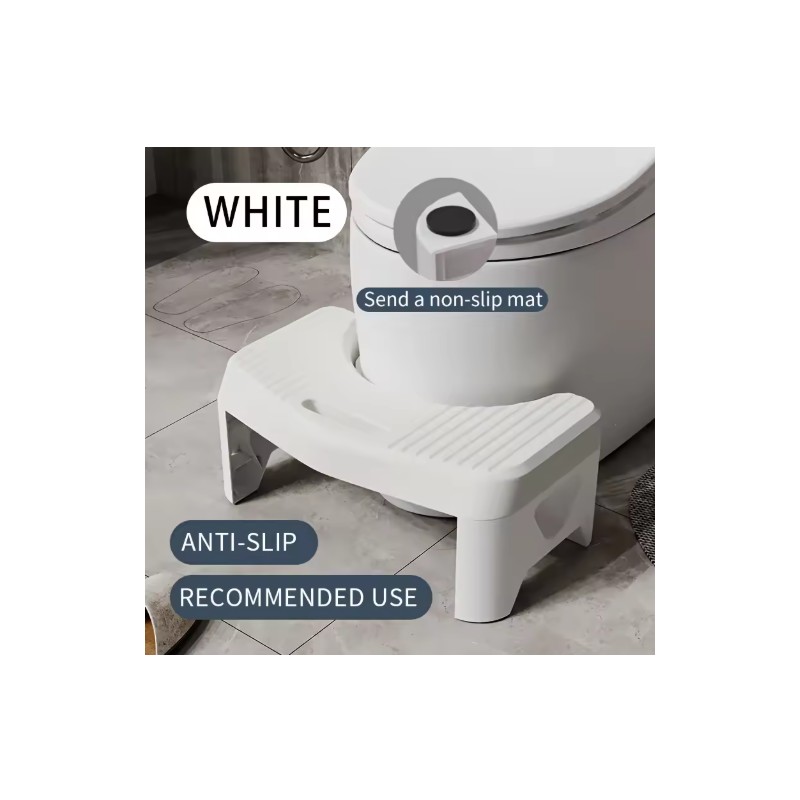 Toilet Footstool for Bathroom Comfort – Non-Slip Squatting Aid Stool