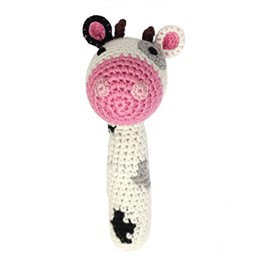 Cheengoo - Organic Baby Rattle - Cow