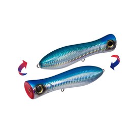 Yo-Zuri R1154-CHB Bull Pop Floating Lure, Holographic Blue