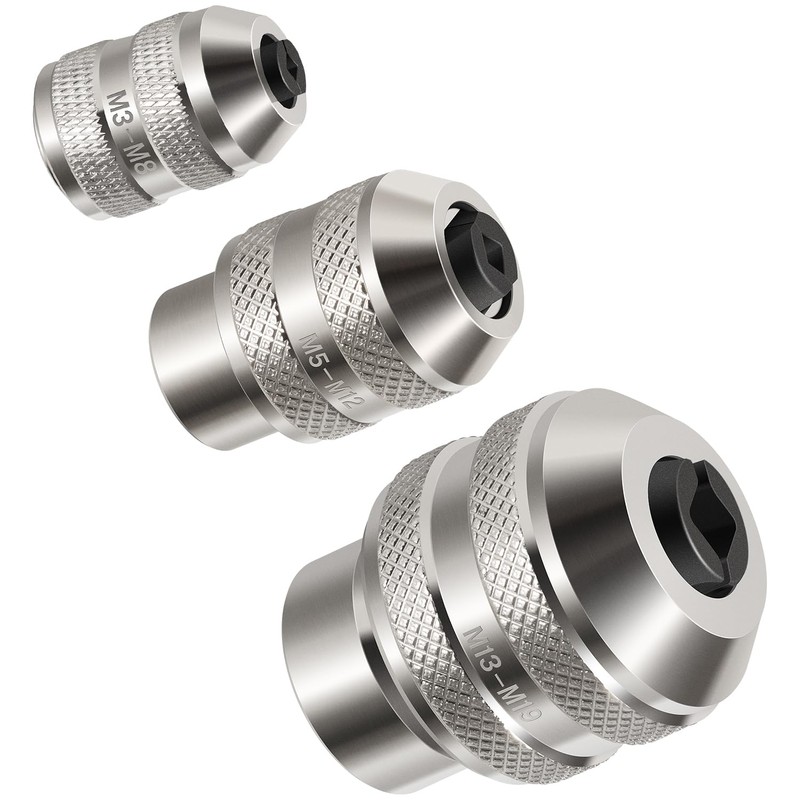 3-Piece Tap Socket Set Use with 1/4" & 3/8" &