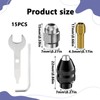 Multi Chuck Set for Rotary Tools,15 PCS Collet Chuck 4486