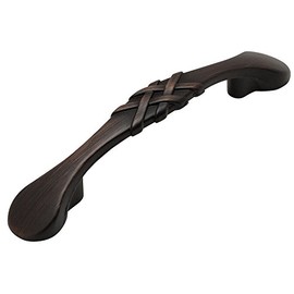 Cosmas 7063ORB Oil Rubbed Bronze Braided Cabinet Hardware Handle Pull - 3" Inch (76mm) Hole Centers