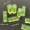 ZUJHPYMI 10Pcs Small Bubble Level 10x10x29mm Mini Square Bubble Spirit