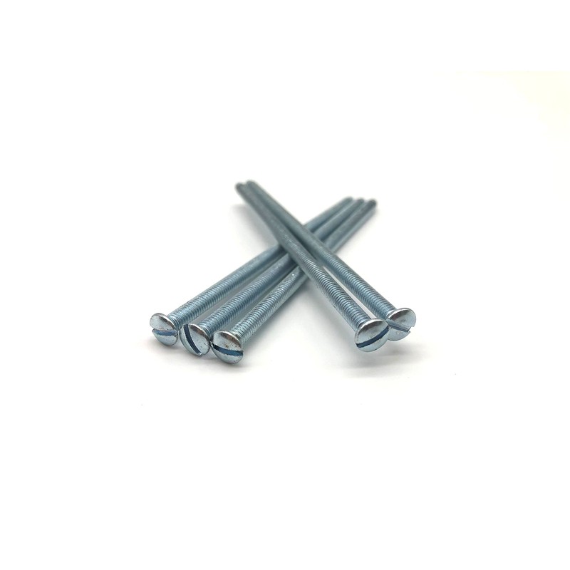 Jones DIY M3.5 Silver Electrical Socket Screws, 75mm, For Switches,