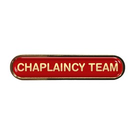 Chaplaincy Team Red School Bar Badge