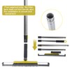 Floor Squeegee Scrubber, Squeegee Broom with 54” Adjustable Handle, Water