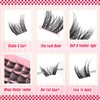 Delyneph Wispy Cluster Lashes Natural Individual Eyelashes Manga Lash Clusters