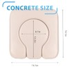 PU Commode Seat Cushion with Sponge Padded,C Shape Waterproof Soft