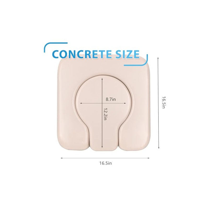 PU Commode Seat Cushion with Sponge Padded,C Shape Waterproof Soft