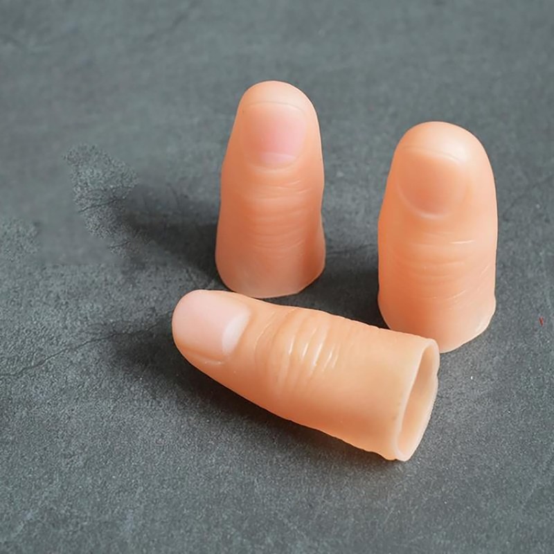 Sndperiexam 5Pcs Magic Trick Fingers, Fake Thumb Tips, Stage Show