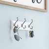 LIBERTY 129854 Wall Mounted Coat Rack with 3 Decorative Hooks,