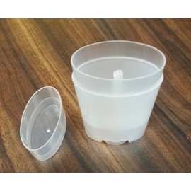 Contenedores desodorantes vacíos – Twist-up, reciclable, DIY desodorante aspiradora, tubos ovalados, relleno superior 2.5 oz, Natural, paquete de 5