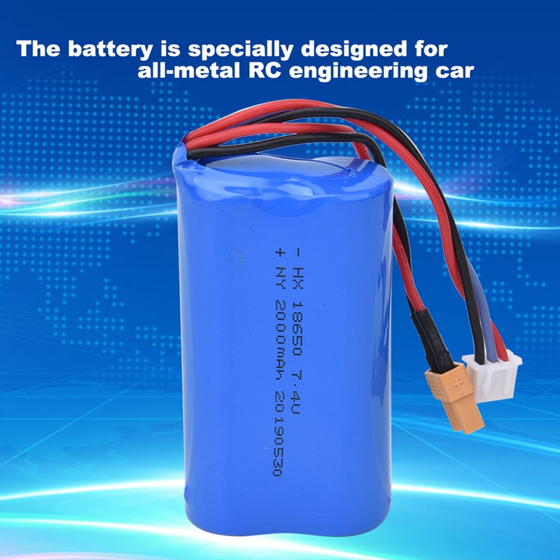 2000mAh Battery for Allmetal Excavator RC Engineering Car Accessory (1583005)(1583-005