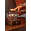 Gingko Amber Crystal Light Solar System Light up Globe